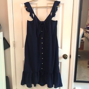 Charming Charlie Navy Midi Dress